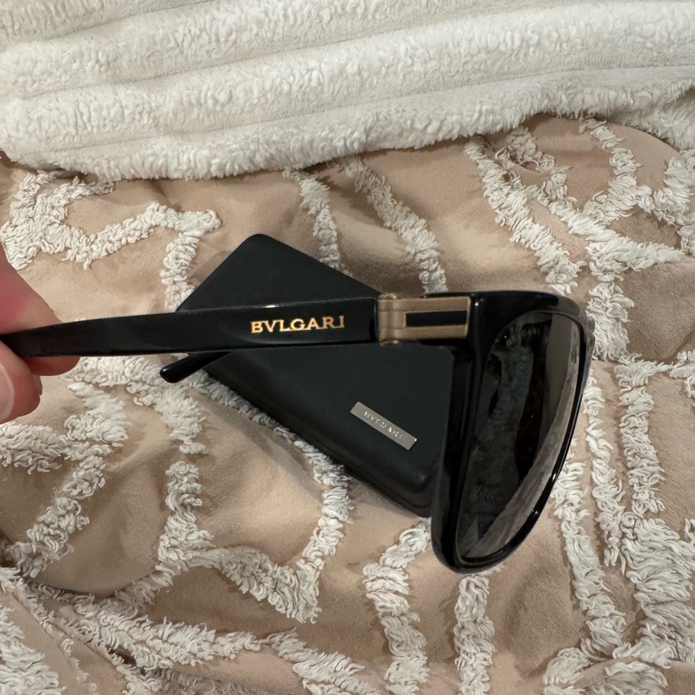 Bulgari Black and Gold Men's Glasses